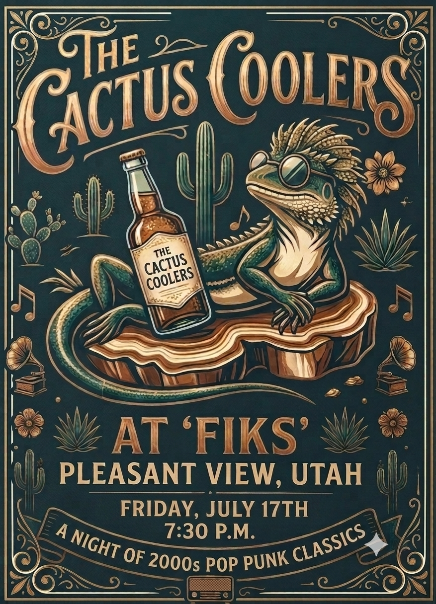 Cactus Coolers Live at the Fix Soda Shop